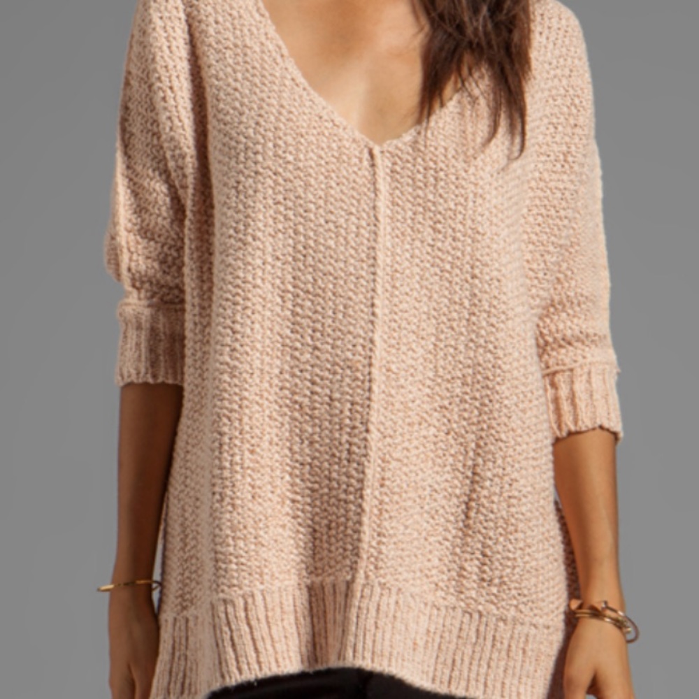 Free people light pink oversize sweater